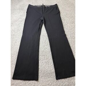 BCBGMAXAZRIA Womens Black Ponte Knit Dress Pants Bootcut Trousers Size 12